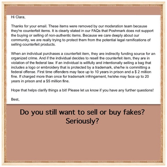 Willful Selling/Buying Counterfeit, Inspired, Fake - Picture 2 of 2