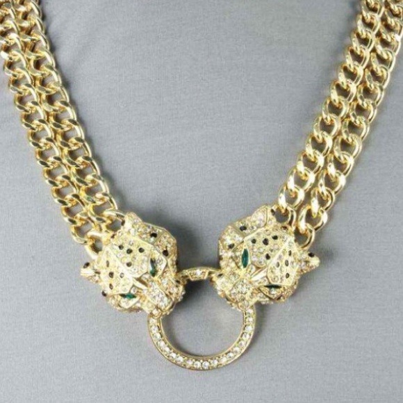 ✨LAST ONE AVAILABLE✨ 🐆Jaguar Paved Necklace🐆