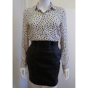 H&M Dalmatian Print Button-up Shirt