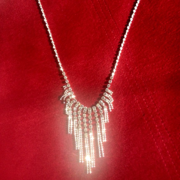 Crystal Fringe Necklace by Claire's - Picture 2 of 4