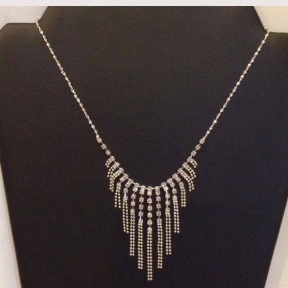 Crystal Fringe Necklace by Claire's - Picture 3 of 4