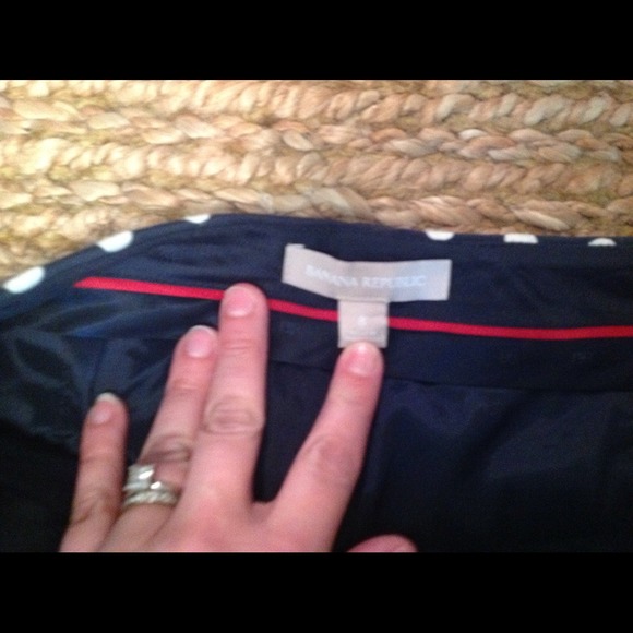 🚫RESERVED🚫 BR Navy polka dot ankle pants - Picture 3 of 4