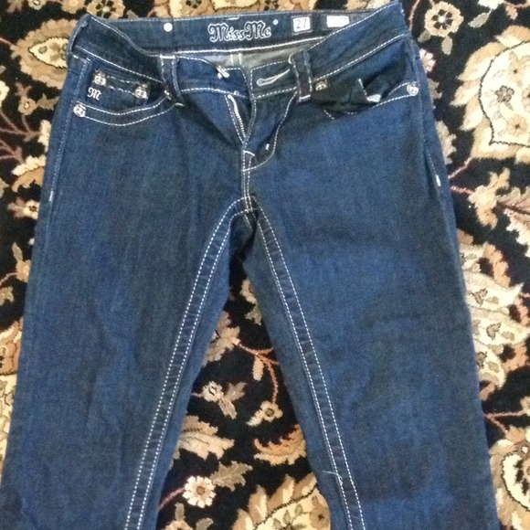 *New* Boot cut miss me dark blue jeans