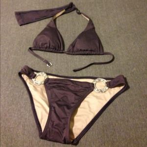 Super Sexy and Sleak VS Racerback Plum Bikini