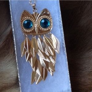 ⚡️sale⚡️Leaf Tassels Owl Shaped Necklace