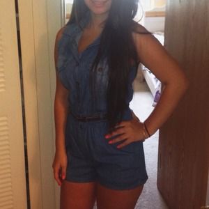 Denim Romper