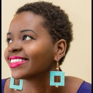 Handmade Turquoise Stone Earrings Handmade Turquoise Stone Earrings