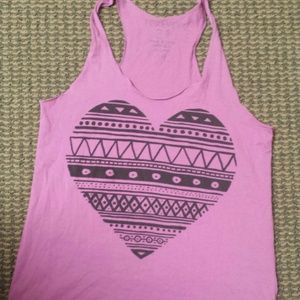 Pink graphic tank