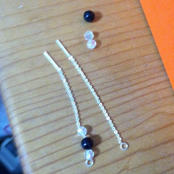 Silver plated ear threads - Picture 2 of 3