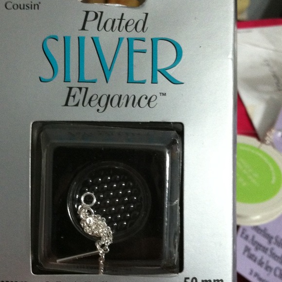 Silver plated ear threads - Picture 3 of 3