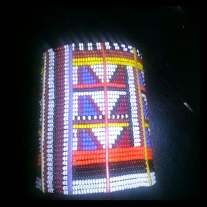 Beautiful beaded bangle from Kenya