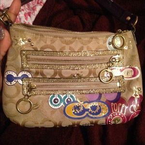 ✨LIKE NEW COACH POPPY COLLECTION SMALL PURSE✨