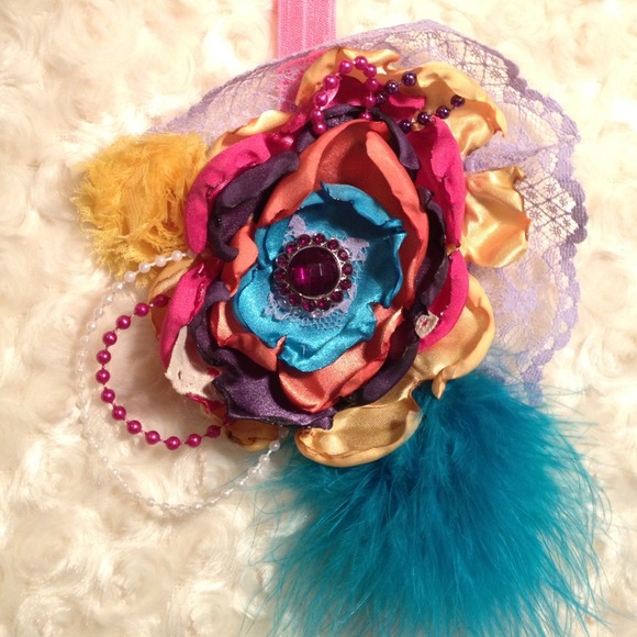 A gorgeous satin flower headband!