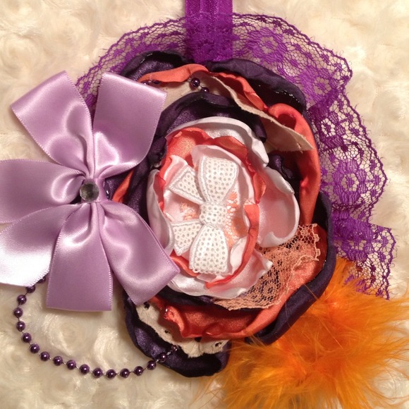 Gorgeous satin flower headband
