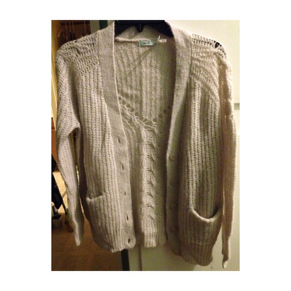 Urban Outfitters Cream Knitted Cardigan