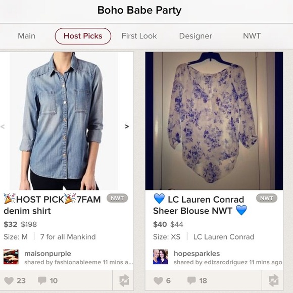 Take 40% Off Lauren Conrad Sheer XS Blue & White Chiffon Blouse NWTs - Picture 3 of 5