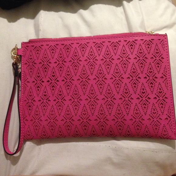 Pink Aldo clutch