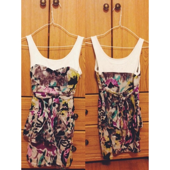 Colorful Peplum Dress