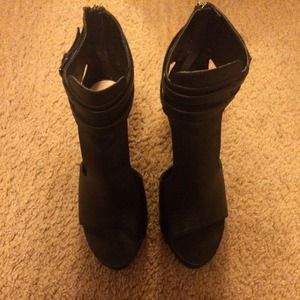 ZARA TRF Peep Toe Heels