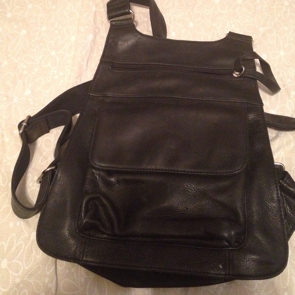 Genuine leather backpack bag