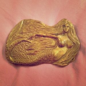 Mermaid belt buckle