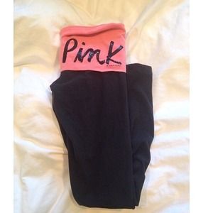 Pink yoga leggings