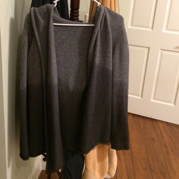 Ombré cardigan hoodie