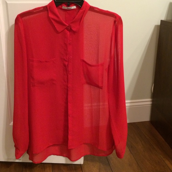 Red blouse