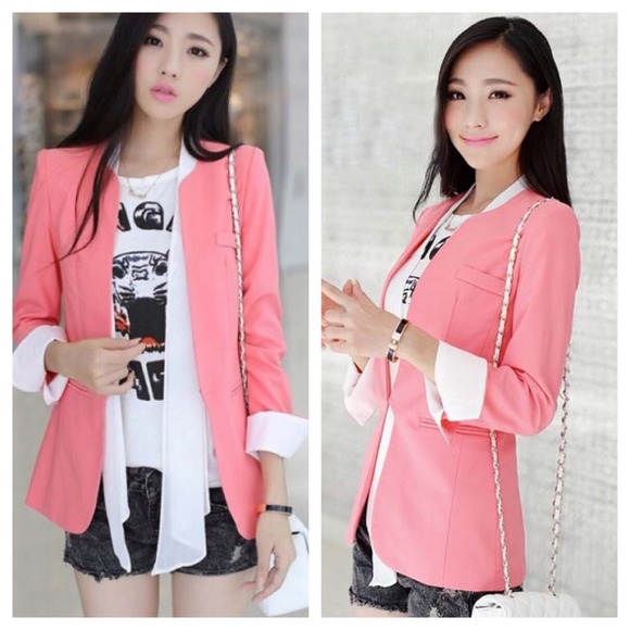 ❌ SOLD sweet pink spring blazer - Picture 1 of 3
