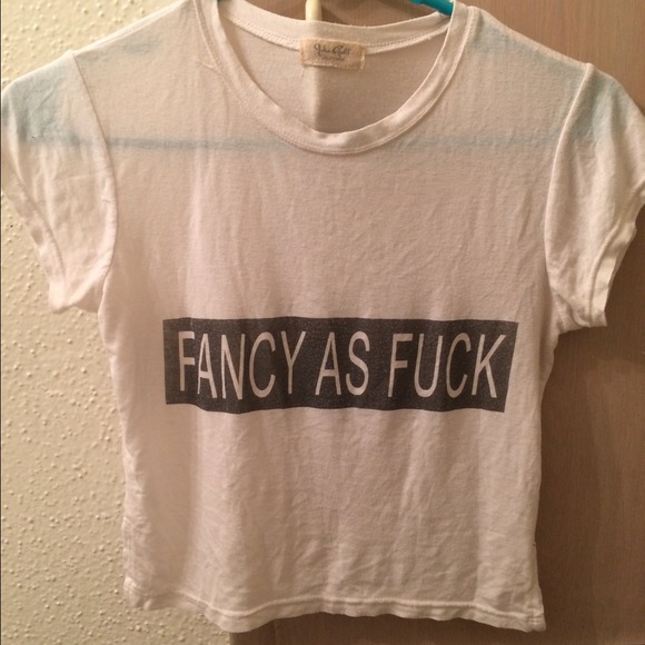 Brandy Melville Fancy as Fck Crop Top