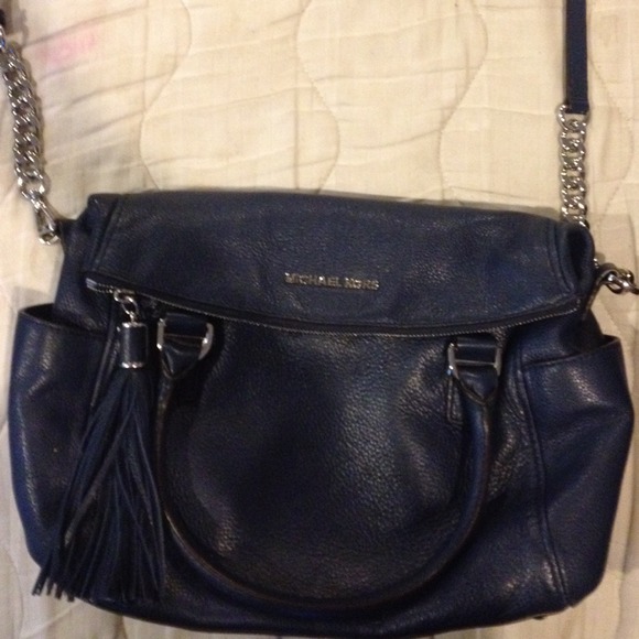 Michael kors navy blue handbag