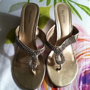 Hold for @Jessielou16 - Almost New Gold Sandals