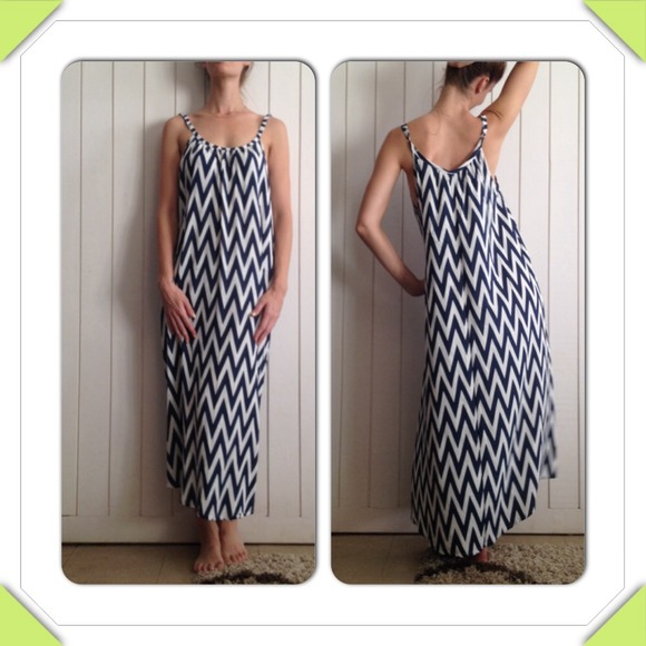 handmade Dresses & Skirts - Reserved! chevron flowy maxi dress from Bali:)