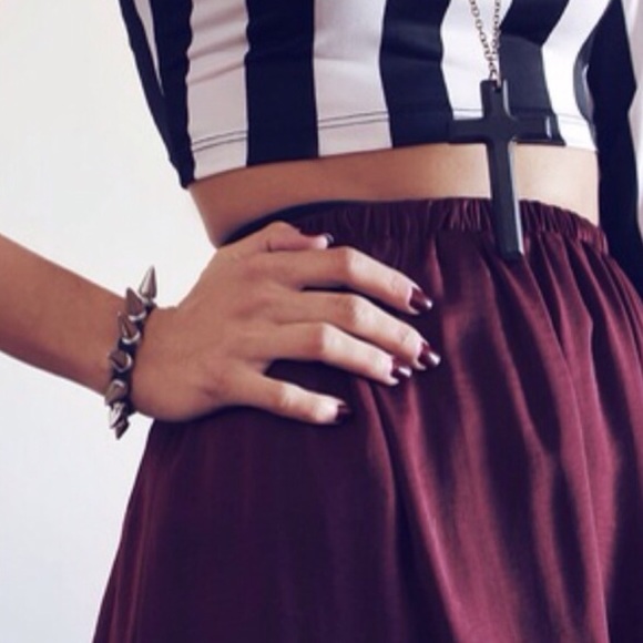 Vertical Striped Crop Top