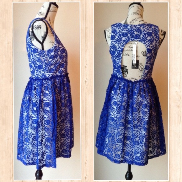 NWT ModCloth Blue Willow Heirloom Dress - Picture 3 of 3