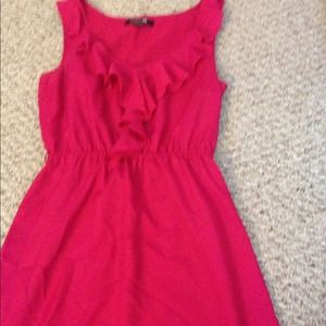 Pink ruffle dress