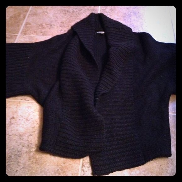 Black with silver sparkle sweater from Express