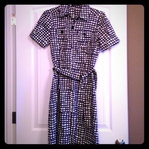 Navy blue and white Limited dress! Size 10
