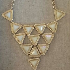 Triangle Geometric Statement Necklace Set