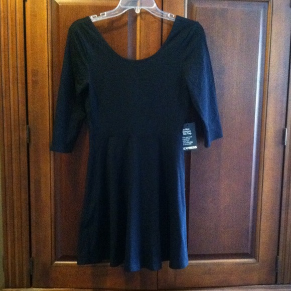 Express Black Scoop neck Dress