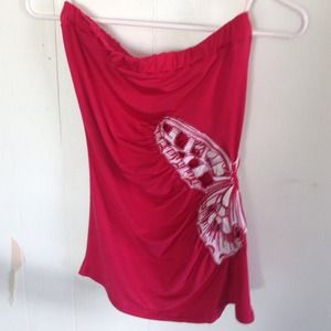 Reduced...Red hot tube top by Body Central