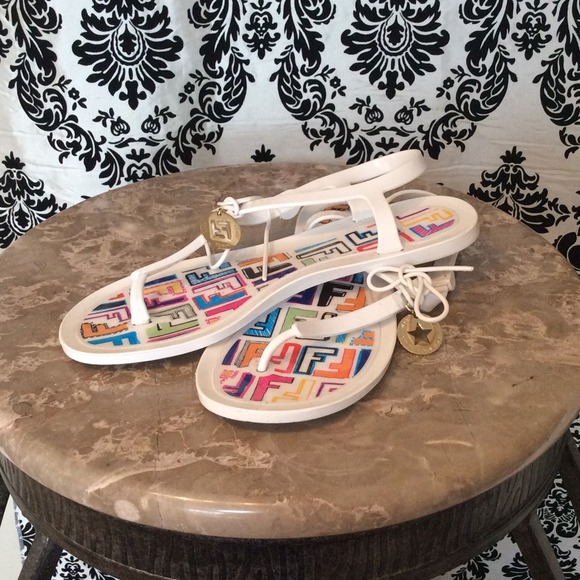 Fun FENDI jelly sandals with charms 38