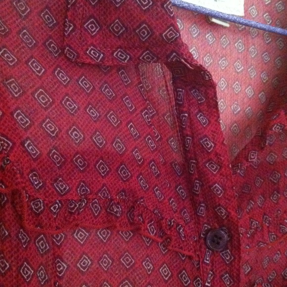 Silk fuchsia blouse - Picture 3 of 3