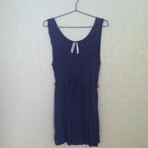 Blue ruffle tank top