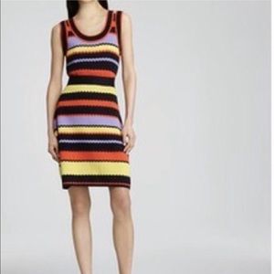Milly Ric Rac Striped knit sweater dress size sm