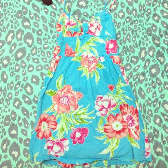 Blue floral summer dress :)