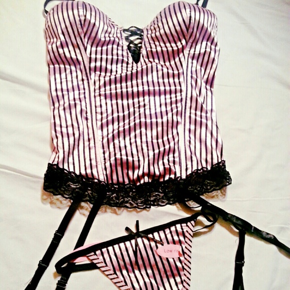 Corset Bustier with garter belts lingerie