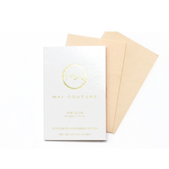 Mai Couture foundation and blush paper pack
