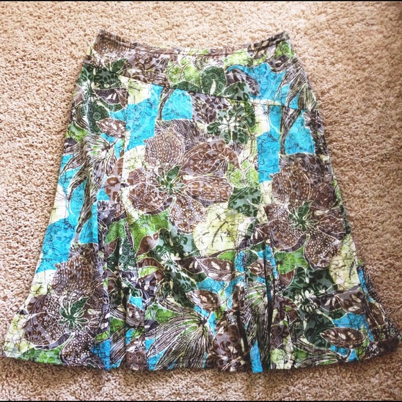 Tropical-print skirt by TRIBAL