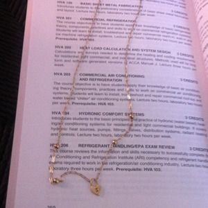 14k gold chain 16 inches long , with 4 beads